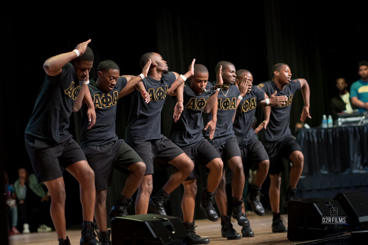 Alpha Phi Alpha Performing At The 2022 East Coast Step Show